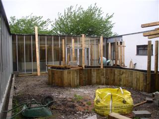 Garden under construction